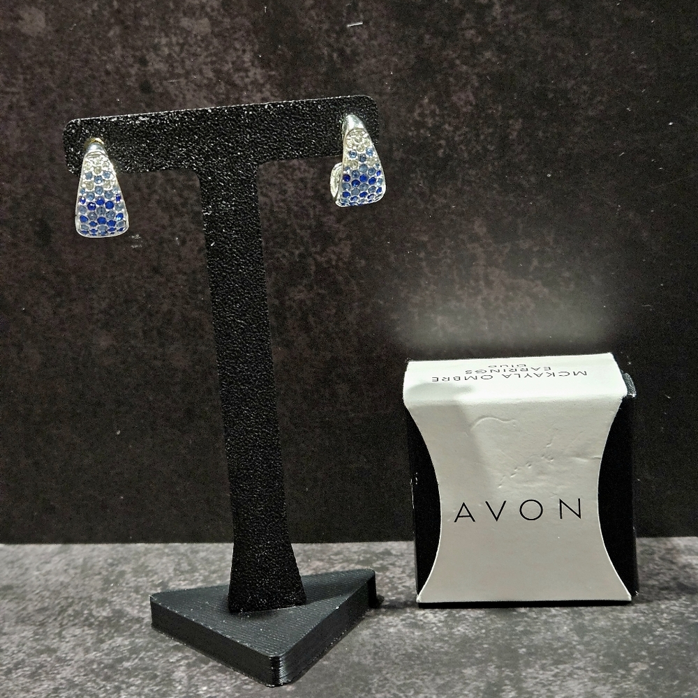AVON Retired McKayla ombre pave earrings NWT